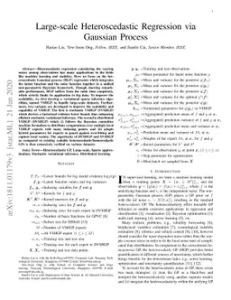 Large-scale Heteroscedastic Regression via Gaussian Process