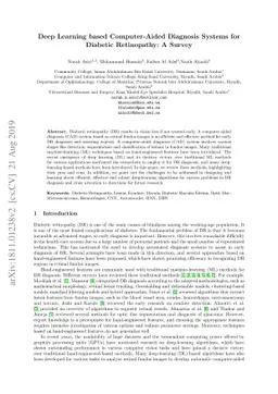 Deep Learning based Computer-Aided Diagnosis Systems for Diabetic
  Retinopathy: A Survey