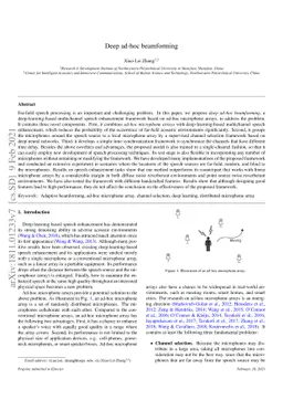 Deep Ad-hoc Beamforming