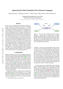 Improving Zero-Shot Translation of Low-Resource Languages