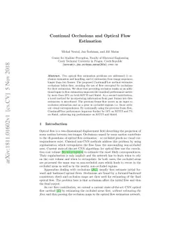 Continual Occlusions and Optical Flow Estimation