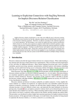 Learning to Explicitate Connectives with Seq2Seq Network for Implicit
  Discourse Relation Classification