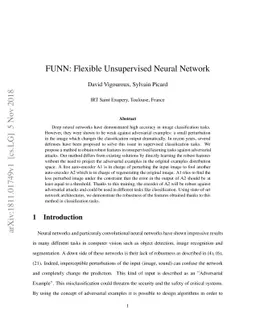 FUNN: Flexible Unsupervised Neural Network
