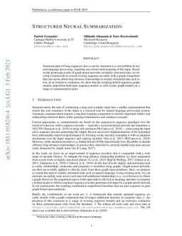 Structured Neural Summarization