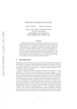 Multi-layer Relation Networks