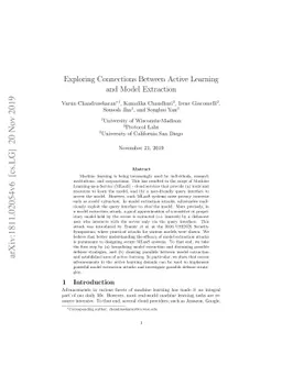 Exploring Connections Between Active Learning and Model Extraction