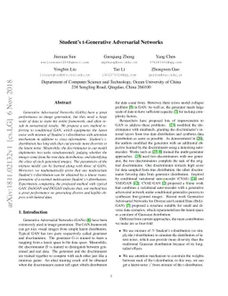 Student's t-Generative Adversarial Networks