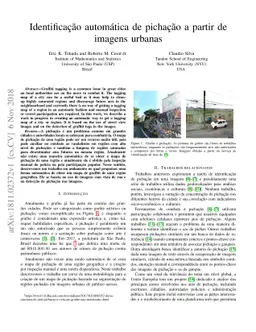 Identificação automática de pichação a partir de imagens
  urbanas