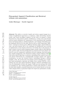 Fine-grained Apparel Classification and Retrieval without rich
  annotations