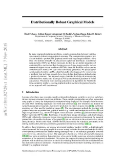 Distributionally Robust Graphical Models