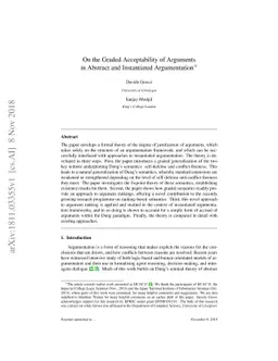 On the Graded Acceptability of Arguments in Abstract and Instantiated
  Argumentation