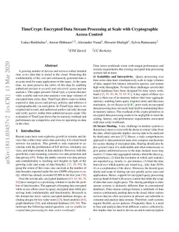 TimeCrypt: Encrypted Data Stream Processing at Scale with Cryptographic
  Access Control