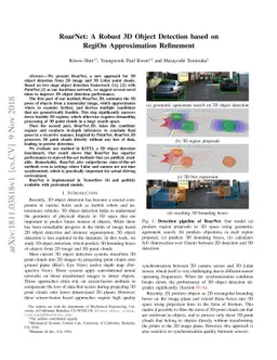 RoarNet: A Robust 3D Object Detection based on RegiOn Approximation
  Refinement