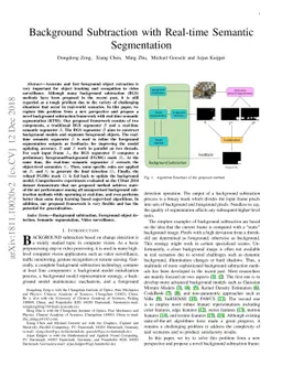 Background Subtraction with Real-time Semantic Segmentation