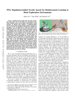 PNS: Population-Guided Novelty Search for Reinforcement Learning in Hard
  Exploration Environments