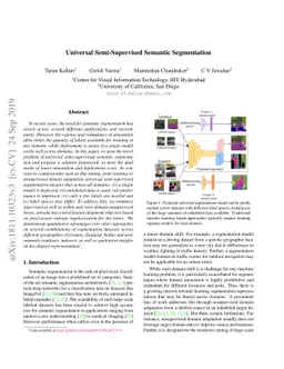 Universal Semi-Supervised Semantic Segmentation