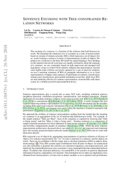 Sentence Encoding with Tree-constrained Relation Networks