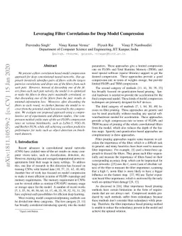 Leveraging Filter Correlations for Deep Model Compression