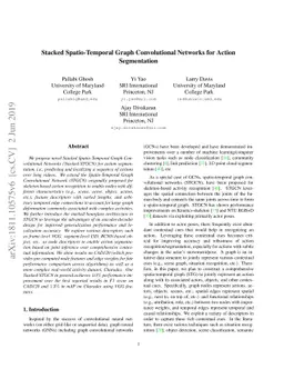 Stacked Spatio-Temporal Graph Convolutional Networks for Action
  Segmentation