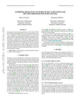 Combining High-Level Features of Raw Audio Waves and Mel-Spectrograms
  for Audio Tagging