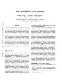 MIST: Multiple Instance Spatial Transformer Network
