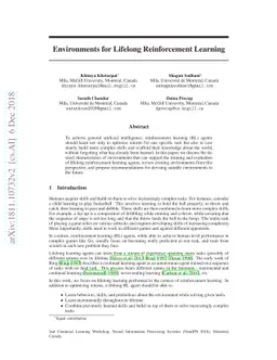 Environments for Lifelong Reinforcement Learning