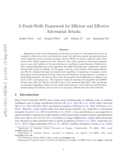 A Frank-Wolfe Framework for Efficient and Effective Adversarial Attacks