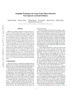 Sampling Techniques for Large-Scale Object Detection from Sparsely
  Annotated Objects