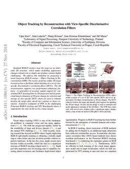 Object Tracking by Reconstruction with View-Specific Discriminative
  Correlation Filters