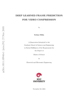 Deep Learned Frame Prediction for Video Compression