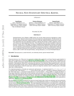 Neural Non-Stationary Spectral Kernel