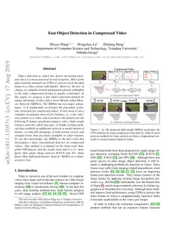 Fast Object Detection in Compressed Video