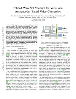 Refined WaveNet Vocoder for Variational Autoencoder Based Voice
  Conversion