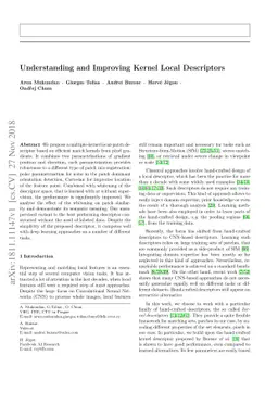 Understanding and Improving Kernel Local Descriptors
