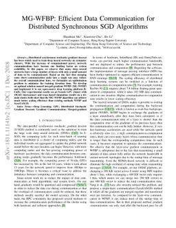 MG-WFBP: Efficient Data Communication for Distributed Synchronous SGD
  Algorithms
