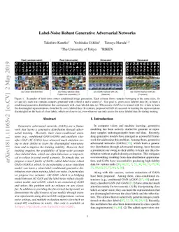 Label-Noise Robust Generative Adversarial Networks