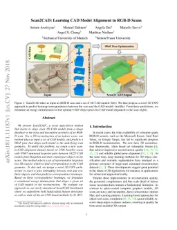 Scan2CAD: Learning CAD Model Alignment in RGB-D Scans