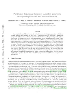 Partitioned Variational Inference: A unified framework encompassing
  federated and continual learning