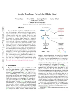 Iterative Transformer Network for 3D Point Cloud
