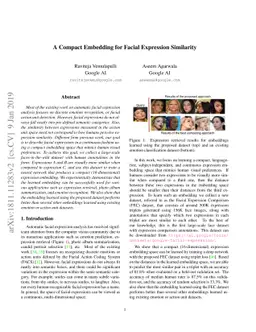 A Compact Embedding for Facial Expression Similarity