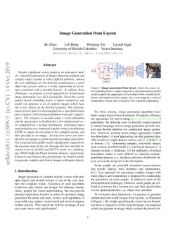 Image Generation from Layout