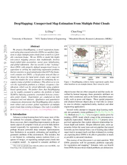 DeepMapping: Unsupervised Map Estimation From Multiple Point Clouds