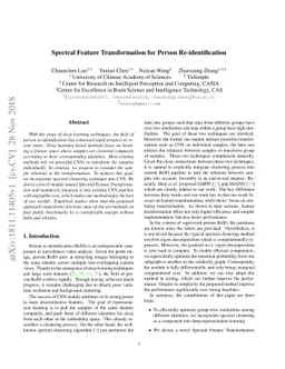 Spectral Feature Transformation for Person Re-identification