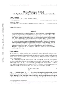 Mixture Martingales Revisited with Applications to Sequential Tests and
  Confidence Intervals