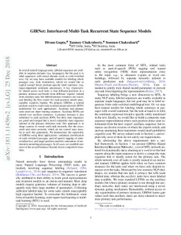 GIRNet: Interleaved Multi-Task Recurrent State Sequence Models
