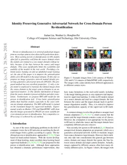 Identity Preserving Generative Adversarial Network for Cross-Domain
  Person Re-identification