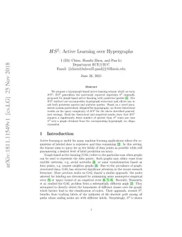 $HS^2$: Active Learning over Hypergraphs