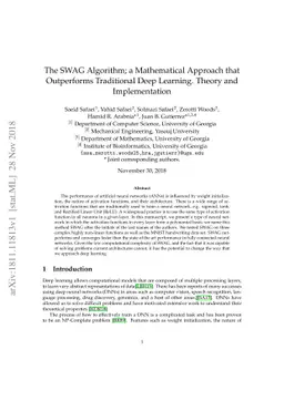 The SWAG Algorithm; a Mathematical Approach that Outperforms Traditional
  Deep Learning. Theory and Implementation