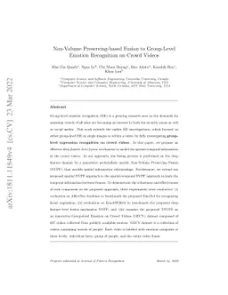 Non-Volume Preserving-based Fusion to Group-Level Emotion Recognition on
  Crowd Videos