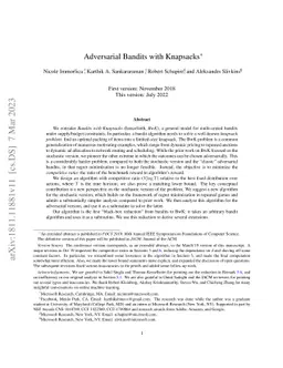 Adversarial Bandits with Knapsacks